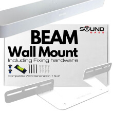 Sound Bass Soundbar Mount For Sonos Beam compatible with Generation 1 & 2 Sonos Beam Sound Bar Includes All Necessary Mounting Hardware, Mounts Brack