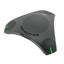 RayBit Conference Speaker and Microphone for 8-10 People Business Meetings, USB Speakerphone with 360 Omnidirectional Mics for VoIP Calls/Skype/Team