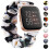 Yisica Adjustable Elastic Scrunchie for Fitbit Versa 2 Strap, Fitbit Versa/Lite/SE Strap Women Men, Soft Stretchy Cloth Pattern Printed Fabric Scrunc 1