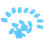 10Paren Blauwe Siliconen Neuskussentjes Antislip 6