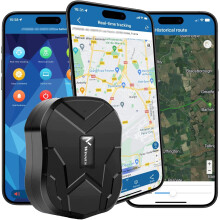 Winnes GPS Car Tracker 10000mAh Big Battery 4G Worldwide Coverage Real-time Location Tracking Vehicle Security Monitor Anti-theft Magnetic Car Tracke
