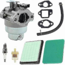 Honda GCV160 carburateurrevisieset met pakkingen, luchtfilter en brandstofleiding, compatibel met HRB216