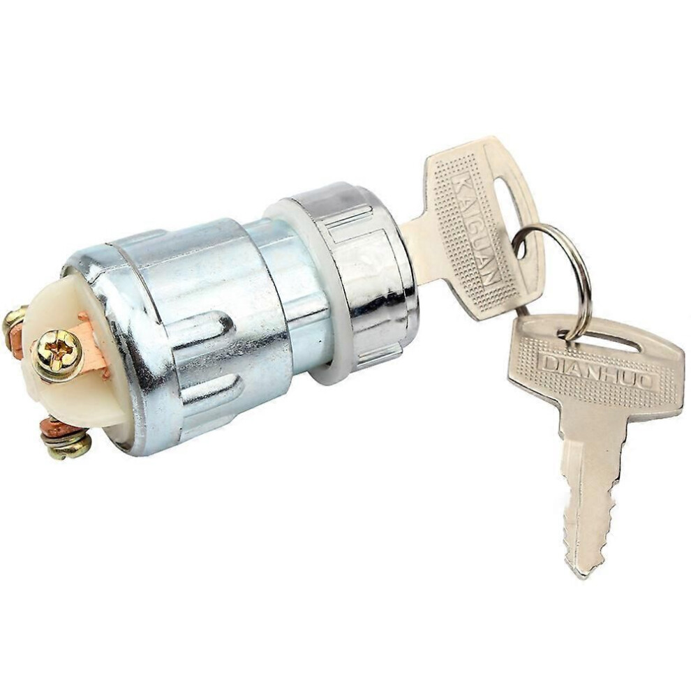 Universal Motorcycle Ignition Switch Key Lock Set Compatible Honda Yamaha Atv Go Kart Karting Quad Dirt Bike 3Wires 9152359447072