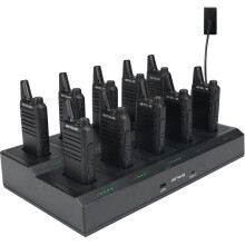 Retevis RT622 Walkie Talkie, 113g Compact 2 Way Radio, 10-in-1 Charging Base, Portable Radio Back Clip, 5 LED Indicators, PMR446 Walkie Talkies for A