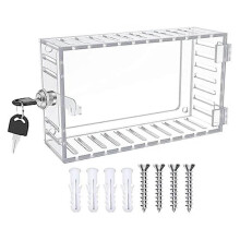 Universal Thermostat Guard with Lock Universal Combination Lock Box Transparent Acrylic Thermostat with Safety Lock