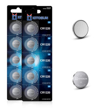 KITOSUN CR1220 3V Lithium Coin Battery – 3 Volt CR 1220 Lithium Cell Button Batteries for Canon PowerShot Camera Christmas Necklace Magnifying Glass