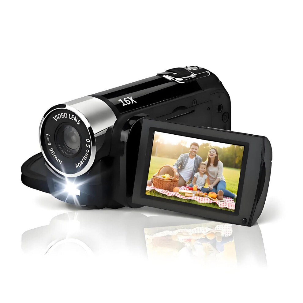 Akozon Handheld Video Camcorder, 1080P 16Mp Dv Camera 2.7In Tft Rotatable Screen 16X Vlogging Video For Kids Digital Zoom With Usb Cable ( Black 68581817