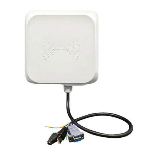 UHF RFID Reader Long Range 0-5m RS232/485/Wiegand26 Interfaces Built-in 7dBi Antenna Support Multi-Tag Reading 1