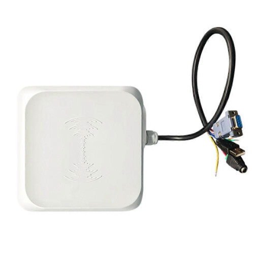 UHF RFID Reader Long Range 0-5m RS232/485/Wiegand26 Interfaces Built-in 7dBi Antenna Support Multi-Tag Reading 2