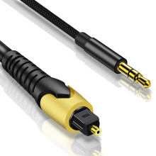 192KHz DAC Optical to 3.5mm Converter,Optical Audio Cable to AUX Cable Adapter,Digital to Analog Audio Converter for HDTV DVD Set-top Boxes (Unidirec
