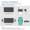 2D Bluetooth Barcode Scanner Wireless Back Clip-on Phone Bar Code Scanner Adjustable for 1D QR PDF417 Code Reader 6