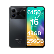 DOOGEE Note 56 Plus Mobile Phones, Android 16 Smartphone with Gemini AI, 48GB+256GB/2TB, 6150mAh Battery, 6.56" HD+ 90Hz Display, 50MP Camera, 4G Dua