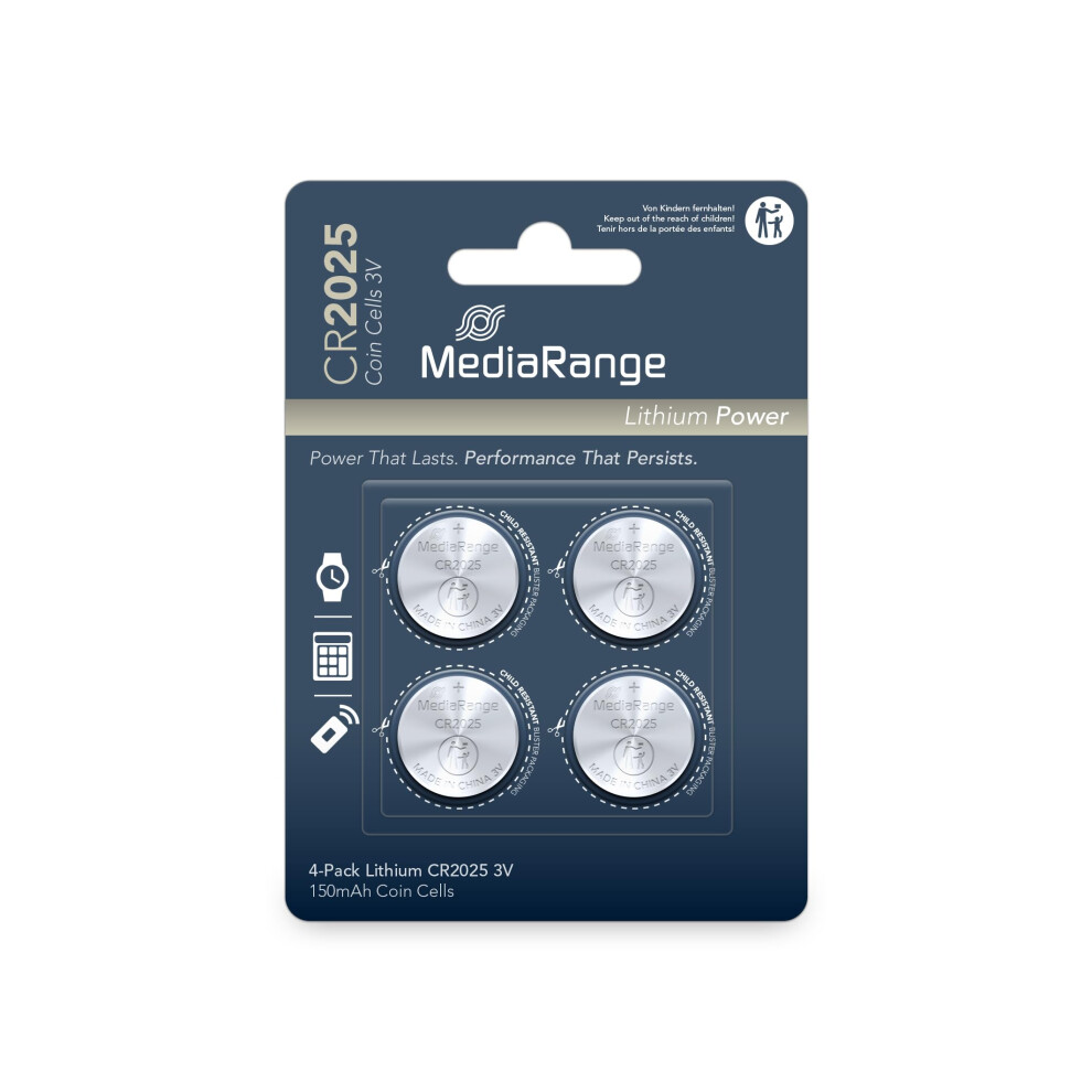 Mediarange Mrbat131 Â Batteries (Button/Coin, Cr2025, Li-Ion 5007539276888