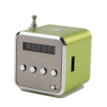 Mini Radio TD-V26 Portable Small Digital Radio with FM Tuner, USB & TF Card Music Player Rechargeable Battery Stereo Speaker Compact Radio for Home C