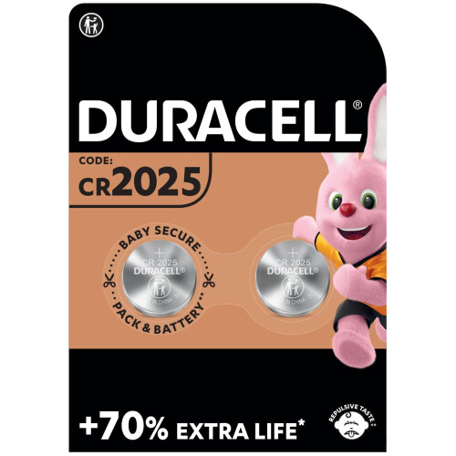 Duracell Duracell D2025 Procell Lithium Battery, 3V, Pack of 2