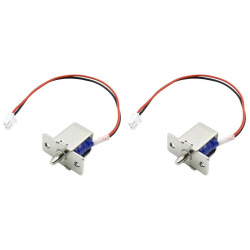 2X Mini Electronic Bolt Lock Compact Solenoid Electromagnet Door Lock Concealed Installation for Secure Access DC12V-1A 1