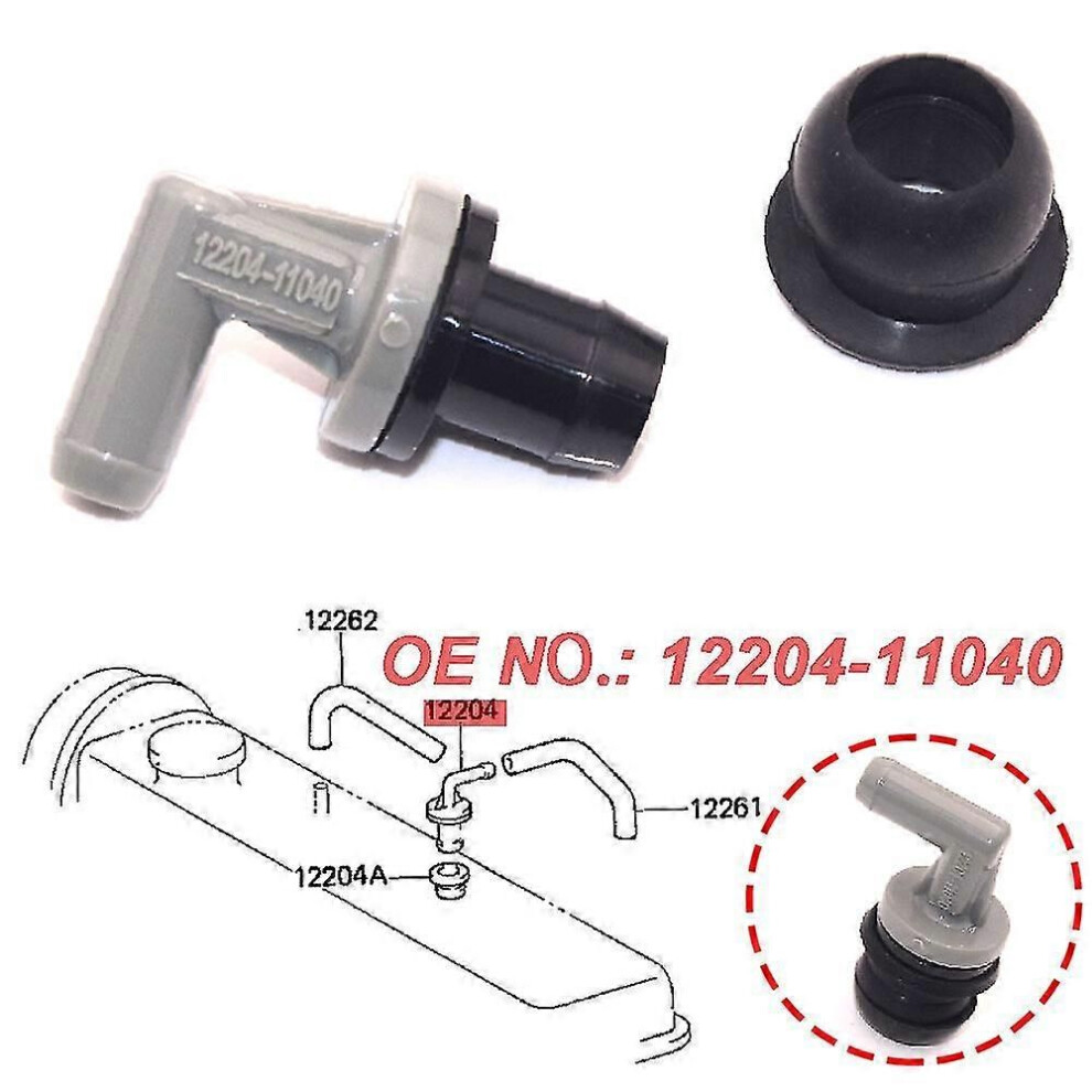 1Pc Pcv Valve For Corolla Starlet Paseo Camry Acura Cr-V Oem 12204-11040 Gray/Black 9152359459822