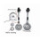 1m Hand Throttle Control for Excavator Tractor Ship Spreader Throttle Cable Assembly Self-Locking Controller 4