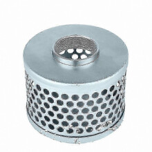 Stainless Steel Water Pump Inlet Filter with Round Hole Suction Strainer for Debris and Trash Removal NPT Thread Hose Connection