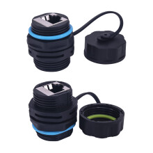 Waterproof CAT6 RJ45 Panel Mount Coupler,IP68 Shielded Industrial Panel Mount Bulkhead Ethernet LAN Pass Through CAT6/CAT5E/CAT5 Connector,Female Fee