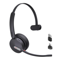 Yealink BH70 Mono UC Wireless Bluetooth Headset with Microphone for Work, up to 35h Talking Battery Life, 3-Mic Noise Cancellation, 91g Lightweight W