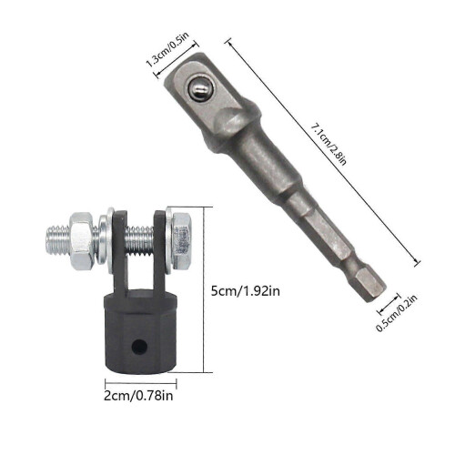 1/2 inch schaarkrikadapter van chroomvanadiumstaal. 2