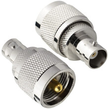 Boobrie BNC Female to PL259 UHF Male Adapter PL259 UHF to BNC Adapter Ham Radio Connector Low Loss for CB Antenna SO239 Wireless LAN Devices Two way