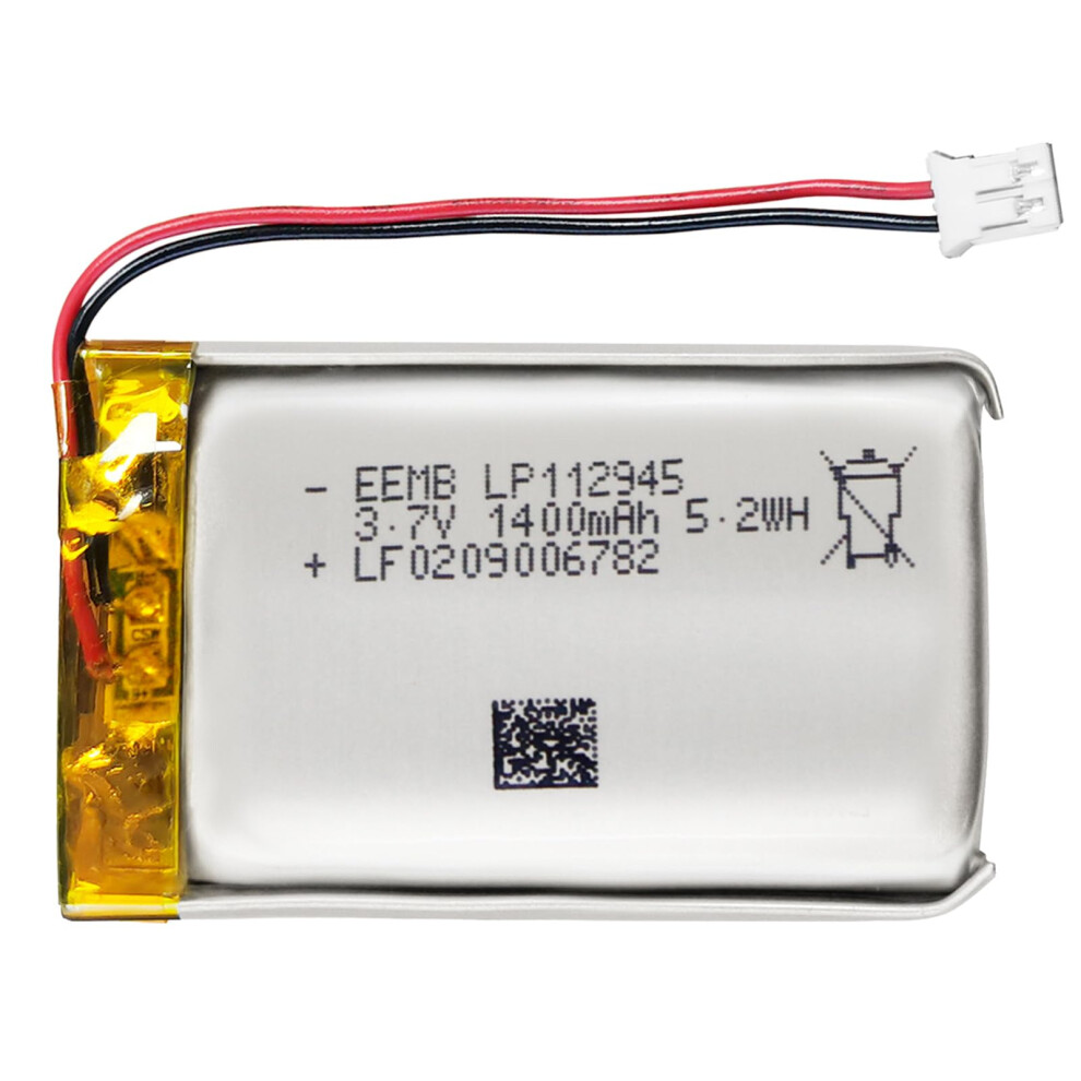 Eemb 3.7V Lipo Battery 1400Mah 112945 Lithium Polymer Ion Battery Rechargeable Lithium Ion Polymer Battery With Jst Connector Make Sure Device Polari 5006531869074