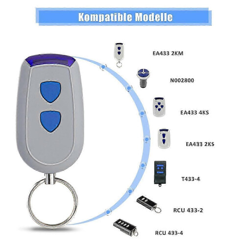 2-Pack 433.92MHz Remote Control for Crawford Standard Steel EA433 2KS 2