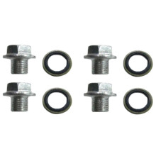 Tornillo de tapón de drenaje del cárter de aceite del motor del automóvil LFE5-10-404 compatible con