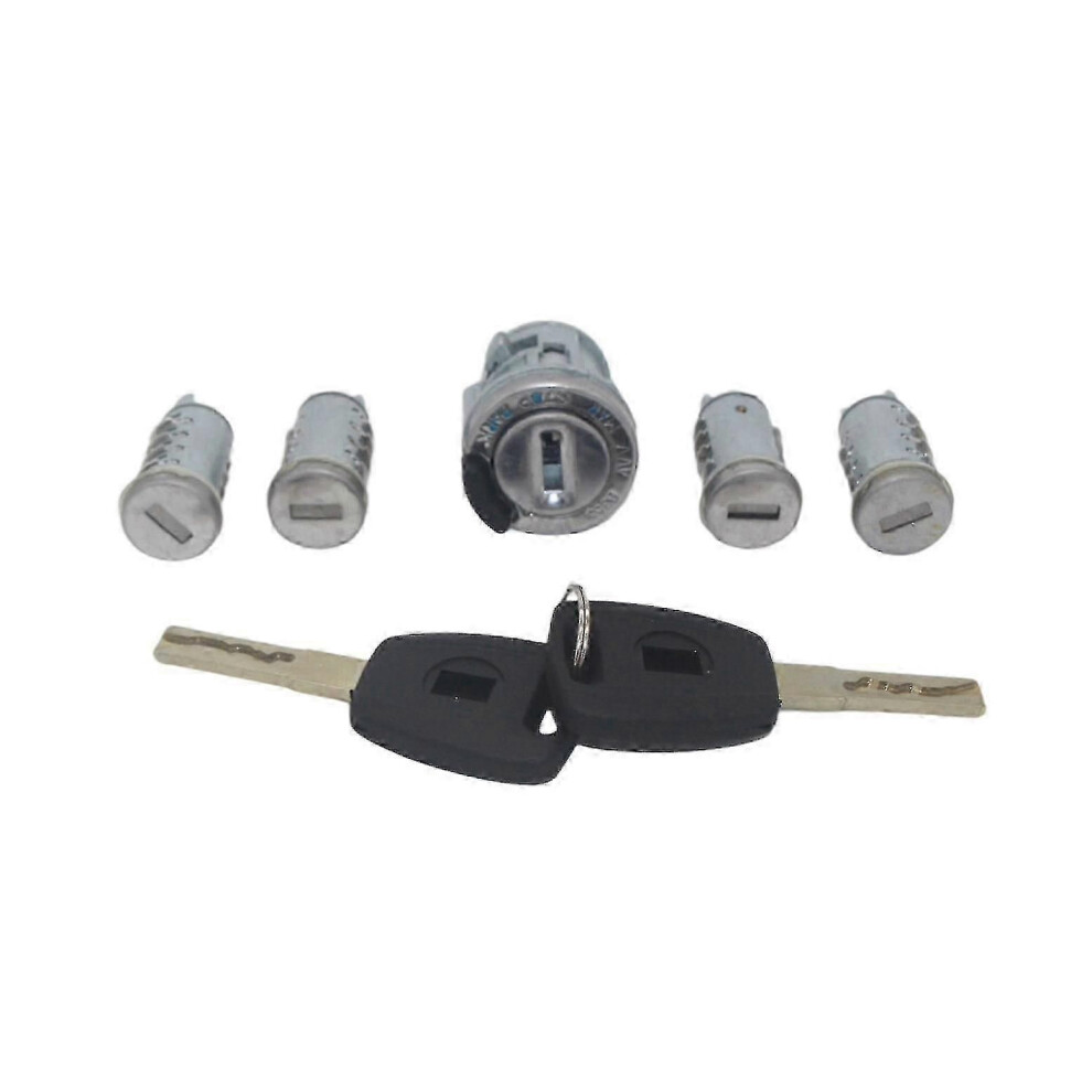 Al162 Ignition Lock Cylinder Set With Sip22 Blade Keys For Fiat Doblo Cargo Punto Panda 9152359459433