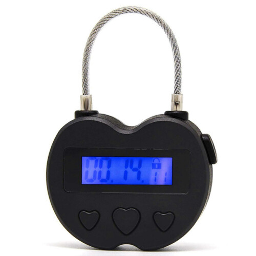 3X Smart Time Lock LCD Display Time Lock USB Rechargeable Temporary Timer Padlock Travel Electronic Timer 2