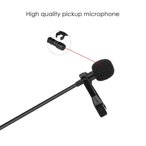Reversmicrofoon, omnidirectionele condensatormicrofoon voor iPhone, Samsung, Android en Windows smartphones. 2
