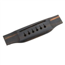 Ebony Guitar Bridge 153x37x9mm for Acoustic Guitar Replacement, Solid Wood Parts with Timeless Finish