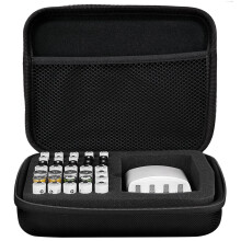 INHEMING Battery Organiser Storage, Battery Storage Box Safe Neat Shockproof Hard Portable Batteries Case, Holds 40 Various Types of Batteries (AA AA