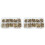 1040pcs M2 M2.5 M3 Metric Female Thread Knurled Brass Threaded Insert Embedded Nuts Assortment Kit 1