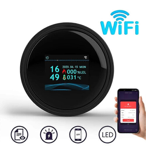 Αισθητήρας φυσικού αερίου Wifi Tuya Smart Alarm Ανιχνευτής διαρ 1