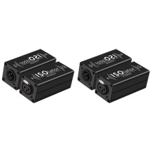 2X Audio Isolator XLR Audio Noise Filter Noise Suppressor Isolator Audio Signal Isolator for Eliminator Common Ground