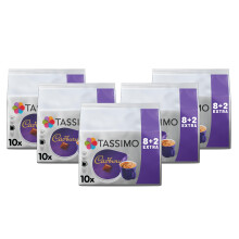 Tassimo Cadbury Hot Chocolate Pods x10 Pack of 5 Total 50 Drinks