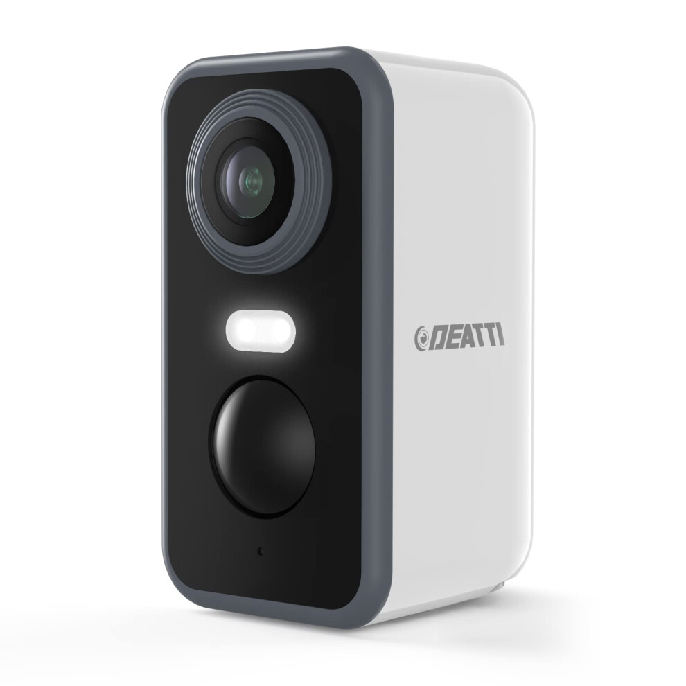 Deatti Security Camera Outdoor Wireless, 2K Battery Operated Wifi Cctv Camera Systems, Outdoor/Indoor Home Security Camera With Siren Floodlight, Pir 75917708