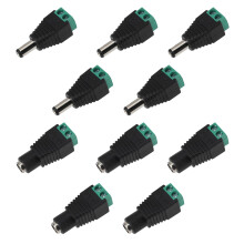 brileze 10 Pack 5.5 mm X 2.1mm Connector 12V DC Power Male Female Barrel Jack Waterproof Connector Screw Terminal Adapter Socket Plug Barrel Power fo