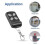 433Mhz Duplicator Wireless Cloning Remote Control 4CH Electric Copy Controller RF Wireless Transmitter for Garage Door,B 5
