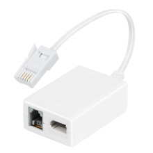 Uvital Microfilter Splitter for BT Telephone and RJ11 Device Like Modem, BT Plug to BT&ADSL Socket Cable Filter