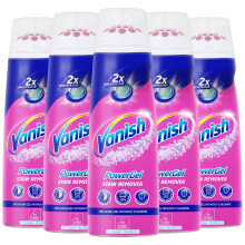 Vanish Fabric Stain Remover Power Gel, 200ml, Pack of 5, 5 x 200ml, Multi Purpose