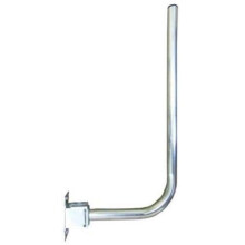 2’ Foot Bent L Shaped Alloy TV Aerial Mast Pole & Bracket Kit by electrosmart ~ for Loft/Eaves/Wall etc