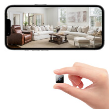 ESTABA Mini Kamera, 1080P Spy Camera Wifi Hidden, Long Battery Life Mini Wireless Security Camera APP Control for Room Nanny Cam with Motion Detectio