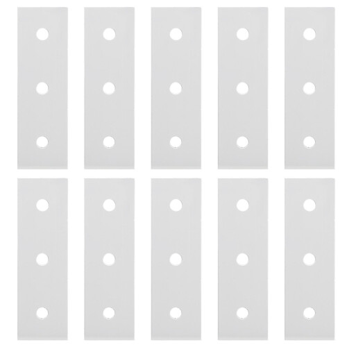 10pcs 3030-3 Hole Aluminum Straight Flat Joining Plates