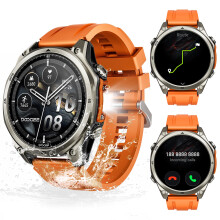 DOOGEE Anywise W1 Pro Military Smart Watch & AI,5ATM Dual-Band GPS & Offline Map Fitness Tracker for Android & iOS,1,43" AMOLED Screen,170+ Sports Mo