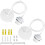 ZHIQIN 2 Pack E27 Pendant Light Ceiling Rose Set With 1M Cable - Modern White Fitting for Ceiling Pendant Lights 1