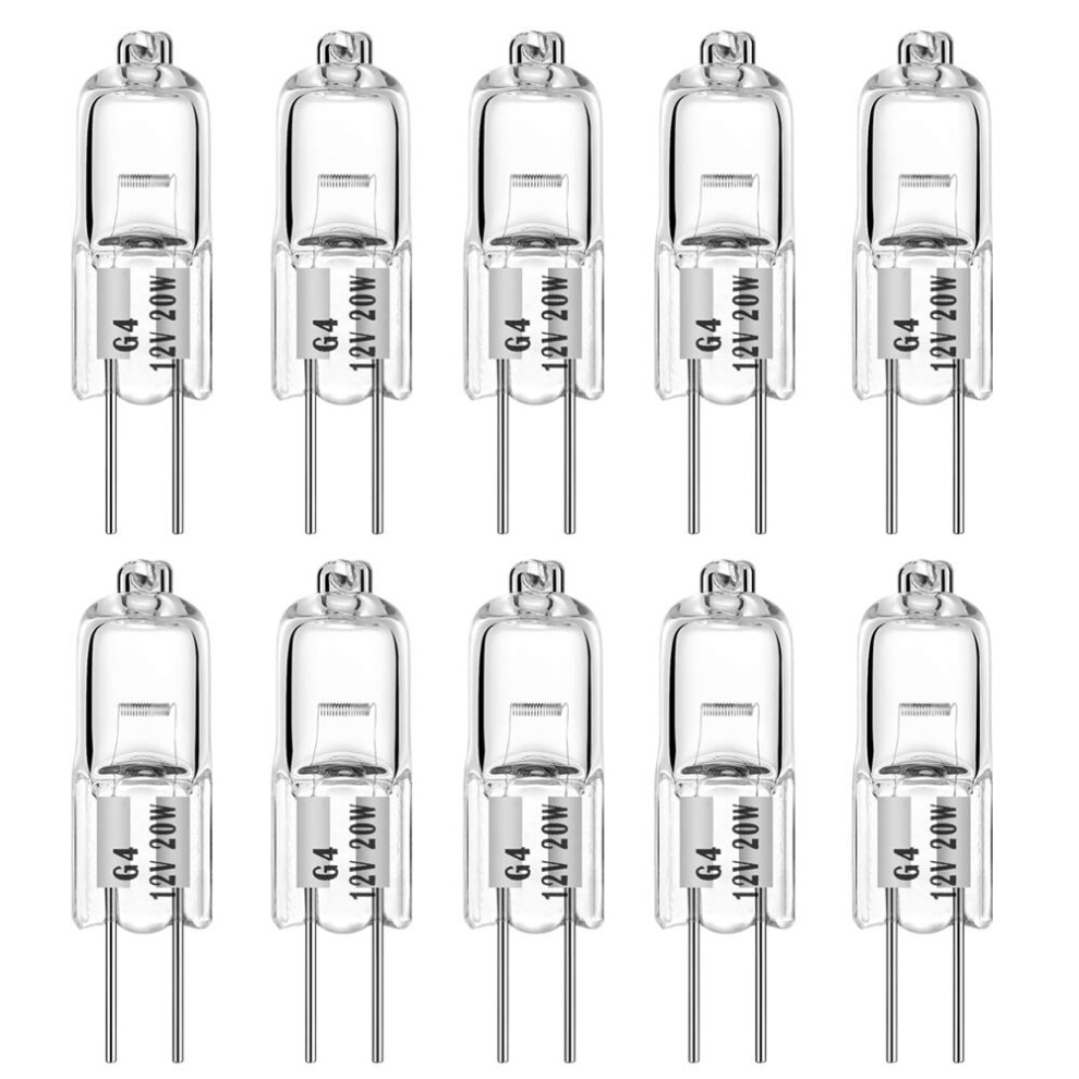 Photos - Other Office Equipment EKSAVE G4 Halogen Bulbs 20Watt 12Volt T3 2 Pin Bulb Warm White Dimmable 20W 12V 2700K Pack of 10